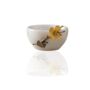 Handmade White Marble Bowl With Gold Flower Detail, thumbnail 2 of 2