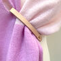 Cashmere Wrap With Personalised Leather Band, thumbnail 10 of 12
