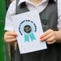 First Day At School 'A Hug From' Pin Badge Card, thumbnail 3 of 8