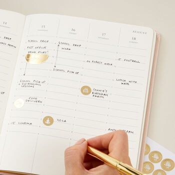 2024 Weekly Planner Blush Cloth, 7 of 12
