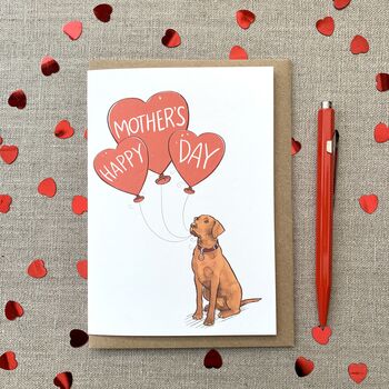 Personalised Labrador Happy Mother's Day Card, 5 of 9