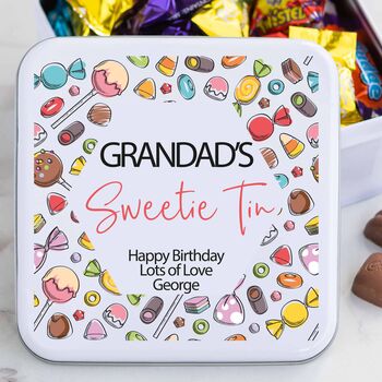 Personalised Metal Square Sweetie Tin, 4 of 5