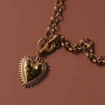 Sacred Heart Pendant Necklace, 4 of 12