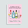 'It Takes Bottle' Funny Mother's Day Card, thumbnail 2 of 2