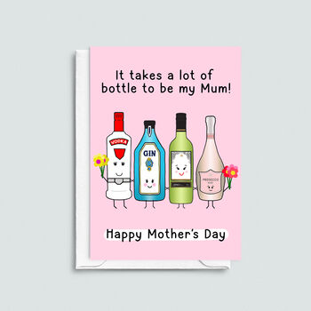 'It Takes Bottle' Funny Mother's Day Card, 2 of 2