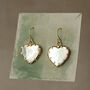 Pearl Heart Earrings, thumbnail 4 of 8