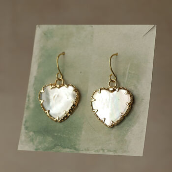 Pearl Heart Earrings, 4 of 8