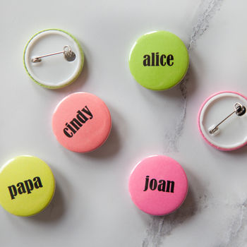 Personalised Neon Name Badge, 5 of 12