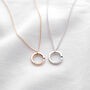 Personalised Mini Birthstone Ring Necklace For Mum, thumbnail 3 of 8
