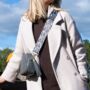 Grey Dragon Scales Bag Strap | Extra Long Crossbody Replacement Bag Strap, thumbnail 1 of 3