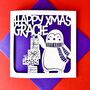 Penguin Personalised Christmas Card, thumbnail 1 of 4