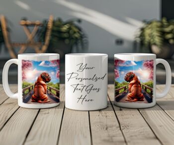 Personalised Dogue De Bordeaux Bridge Dog Keepsake Gift Mug, 2 of 2