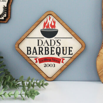 Personalised BBQ Sign Plaque, 2 of 7
