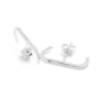 Chloe Cz Crystal Sterling Silver Infinity Earring Studs, thumbnail 2 of 2
