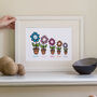 Personalised Family Flower Print, thumbnail 3 of 8