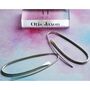Long Paperclip Silver Drop Earrings, thumbnail 3 of 7