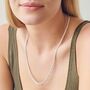 Sterling Silver Rope Chain Necklace 22 Inch, thumbnail 2 of 5