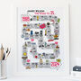 35th Birthday Personalised Print ‘The Road To 35’, thumbnail 1 of 11