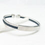 Titanium Double Banded Steel Bracelet | Men's Gift, thumbnail 4 of 9