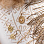Blooming Lotus Moonstone Necklace In 18k Gold Vermeil, thumbnail 3 of 8