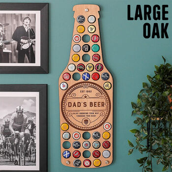 Personalised Beer Bottle Collector Wall Art For Home, 11 of 12