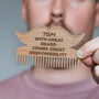 Personalised Beard Comb, thumbnail 2 of 2