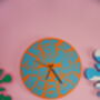 Psychedelic Circle Shaped Decorative Clock, thumbnail 3 of 7