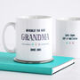 Officially Best Grandma, Personalised Mug, thumbnail 1 of 3