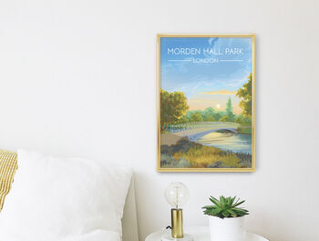 Morden Hall Park London Travel Poster Art Print, 2 of 8