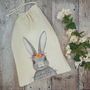 Personalised Floral Bunny Gym Bag, thumbnail 3 of 5