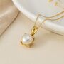 Personalised 9ct Gold Freshwater Pearl Necklace June Birthstone, thumbnail 1 of 11