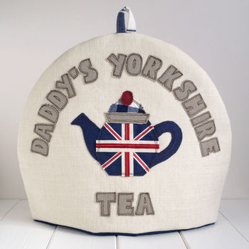 Personalised Union Jack Flag Tea Cosy Gift, 8 of 11