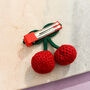 Crochet Big Cherry Hair Clip, thumbnail 2 of 2