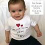 Me And Daddy Love You T Shirt, thumbnail 1 of 9