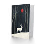 Rudolph Red Nosed Reindeer Winter Xmas Christmas Card, thumbnail 2 of 4