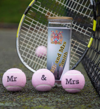 Customised Wedding Themed Tennis Balls, 6 of 10