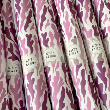 Seaweed Pink Wrapping Paper, 2 of 3
