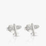 Gold Or Silver Airplane Stud Earrings, Women's Travel Jewellery, thumbnail 3 of 4