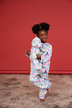 Bloom Girls Pyjama Set With Matching Teddy Bear, 7 of 7
