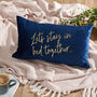 Decorative Stay In Bed Velvet Cushion, thumbnail 1 of 4