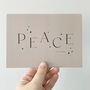 Peace On Earth Tonal Christmas Card, thumbnail 1 of 2