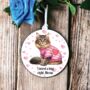Personalised Long Haired Tabby Cat Love Decoration, thumbnail 1 of 2