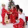 Family Christmas Red Snowflake Personalised Pyjamas, thumbnail 1 of 11