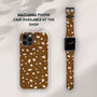 Caramel Spots Vegan Leather Apple Watch Band, thumbnail 7 of 7