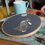 Moon Gazing Hare Embroidery Kit, thumbnail 8 of 9