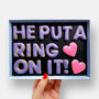 He Put A Ring On It! Letterbox Message Cookies Purple, thumbnail 1 of 7