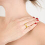 Memorial Hammered Inlaid Ashes Ring, thumbnail 8 of 12