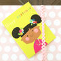 Mini Flower Girl Birthday Card, thumbnail 5 of 5