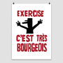 French Style Print 'Exercise C'est Tres Bourgeois', thumbnail 4 of 4