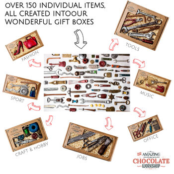 Chocolate Tools Gift Set + Optional Personalised Box, 6 of 8